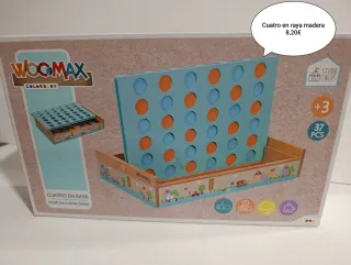 Juego Cuatro en Raya Madera WOOMAX