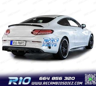 DIFUSOR MERCEDES CLASE C C205 COUPÉ 15-18 LOOK AMG PDC NEGR