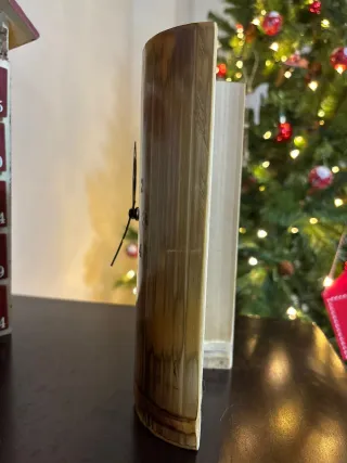 Orologio da tavolo in bambù