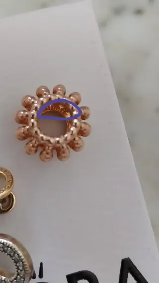 Pandora 3 Charms Set Oro y Plata