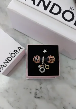 Pandora 3 Charms Set Oro y Plata