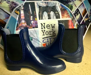 Botines de agua azul