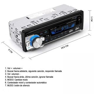 Radio MP3 Coche con Bluetooth – Ideal para Música
