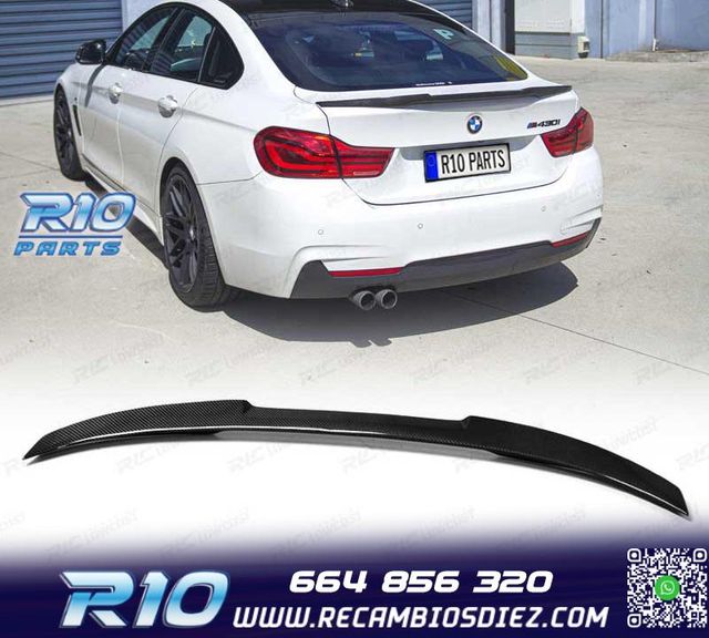 ALERON SPOILER BMW F36 LOOK M4 CARBONO