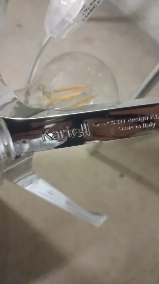 Lampada Cindy Kartell Argento Trasparente