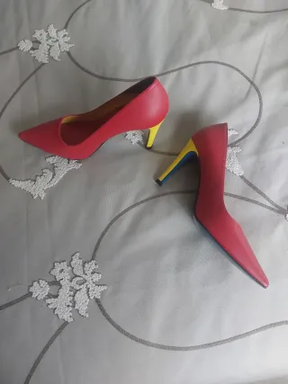 Zapatos rojos de tacón Lidl