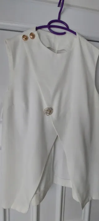 Conjunto Pantalón y Blusa Blanco