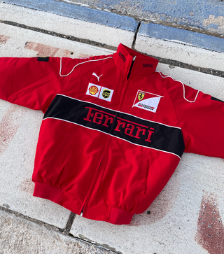 Chaqueta Bomber Ferrari F1 Racing Vintage Roja