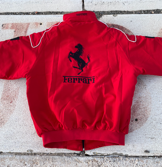 Chaqueta Bomber Ferrari F1 Racing Vintage Roja
