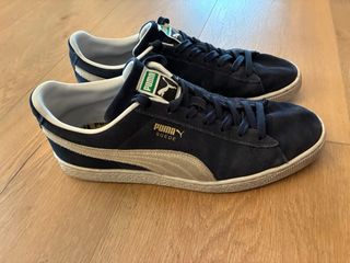 Zapatillas Puma Suede Azul y Blanco