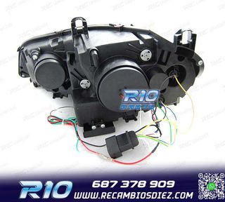 FAROS LED BMW X5 E70 07-13 OEM XENON OJOS ANGEL NEGRO