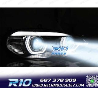 FAROS LED BMW X5 E70 07-13 OEM XENON OJOS ANGEL NEGRO
