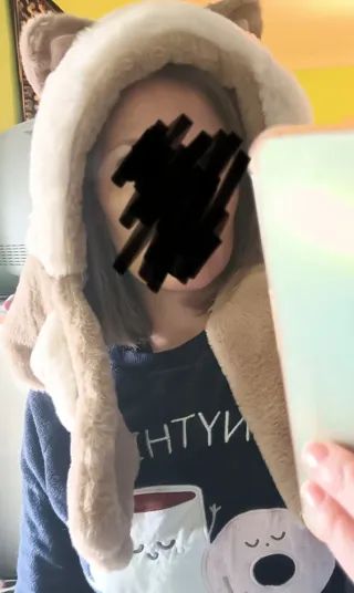 Gorro de invierno con orejas.