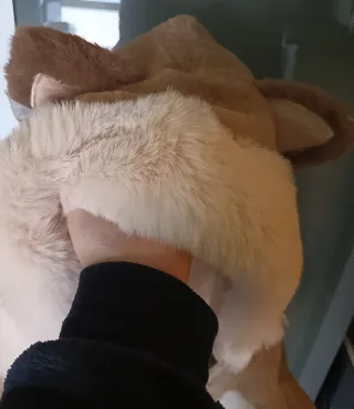 Gorro de invierno con orejas.