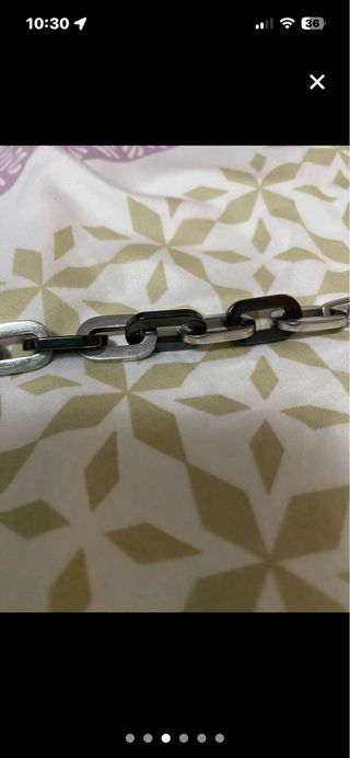 Pulsera Lotus Plata Negra y Plateada