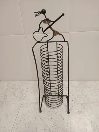 Porta CD's de metal negro