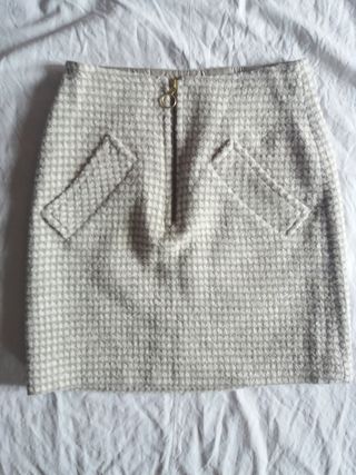 Gonna Sisley quadri misto lana 40/S