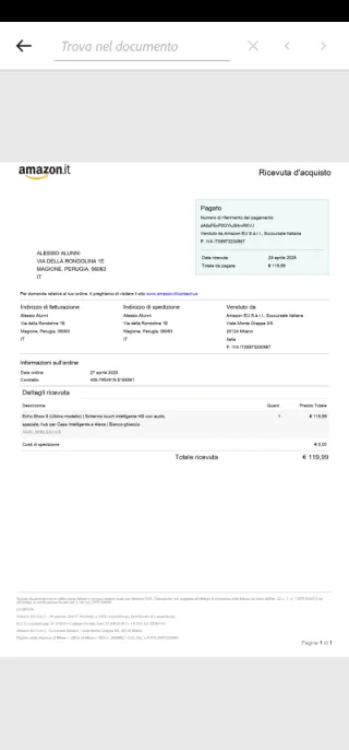 Amazon Echo Show 8 (3ª Gen) Bianco