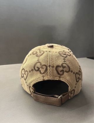 Gorra Gucci Jumbo Beige y Marrón