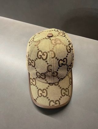 Gorra Gucci Jumbo Beige y Marrón