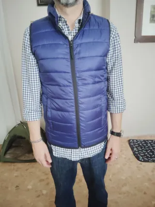 Chaleco acolchado azul