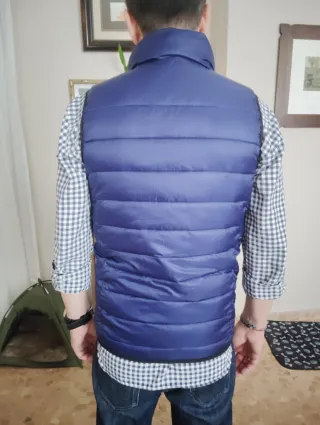 Chaleco acolchado azul