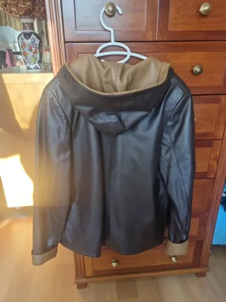 Cazadora de piel de peletería