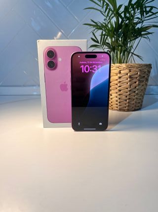 iPhone 16 100% Batteria ORIGINALE Rosa 128gb