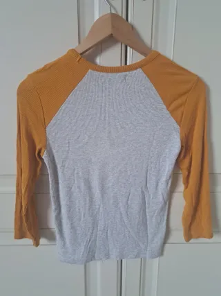 Camiseta canalé Bershka