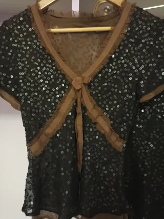 Conjunto Tintoretto Falda y Top Lentejuelas