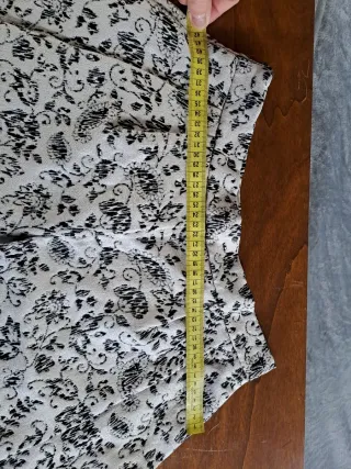 Gonna corta fantasia fiori pieghe S