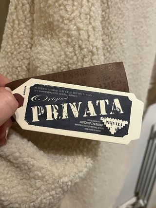 Capa borreguito PRIVATA Beige Talla Única