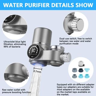 Filtro Agua HOTUT Luz Azul Cartucho