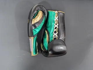 Guantes de Boxeo Lenin Boxing Negros y Verdes