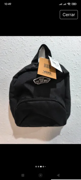 Mini Mochila Vans Off The Wall Negra