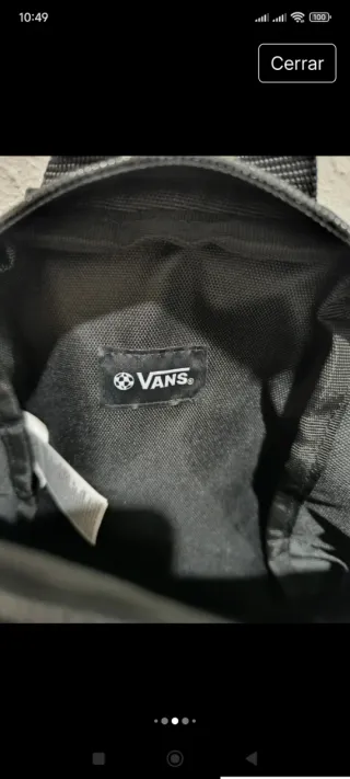 Mini Mochila Vans Off The Wall Negra