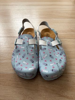 Zuecos Plakton Piel Talla 40