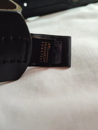 Cinturón Roberto Cavalli Hebilla Flor Dorada