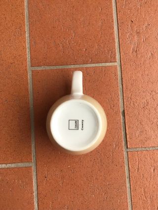 Tazza Thun ceramica decorata fiori e coccinella