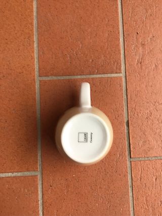 Tazza Thun ceramica decorata fiori e coccinella