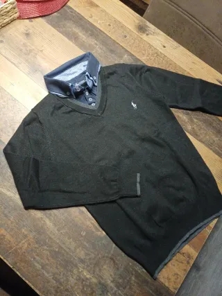 Jersey Ralph Lauren Negro V-Neck