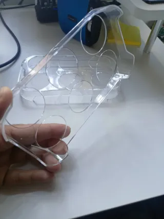 Hueveras transparentes para nevera. 2 x 6 huevos