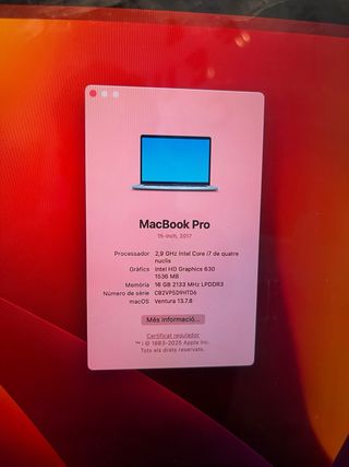 MacBook Pro 15” 2017
