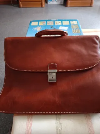 Maletín Chiarugi Piel Marrón Original