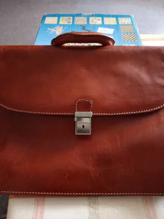 Maletín Chiarugi Piel Marrón Original