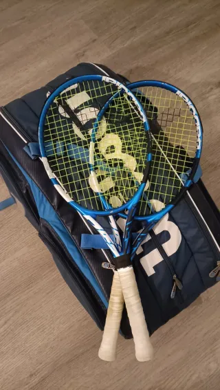 Raquetas Babolat Evo Drive y raquetero wilson