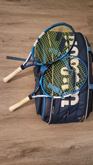Raquetas Babolat Evo Drive y raquetero wilson