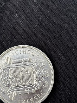Moneda 5 Pesetas 1949 Níquel Franco