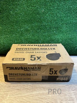 Set di 5 ruote per sedie da ufficio