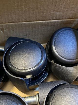 Set di 5 ruote per sedie da ufficio